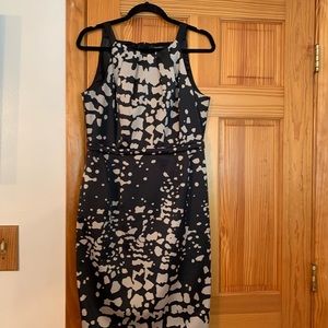Never worn Black and Beige Tahari dress